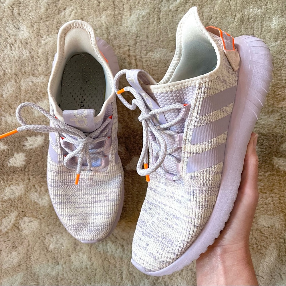 Adidas Kaptir X Ecru Tint Ecru Tint Mauve Solar Orange Running Shoes (fits W8.5)